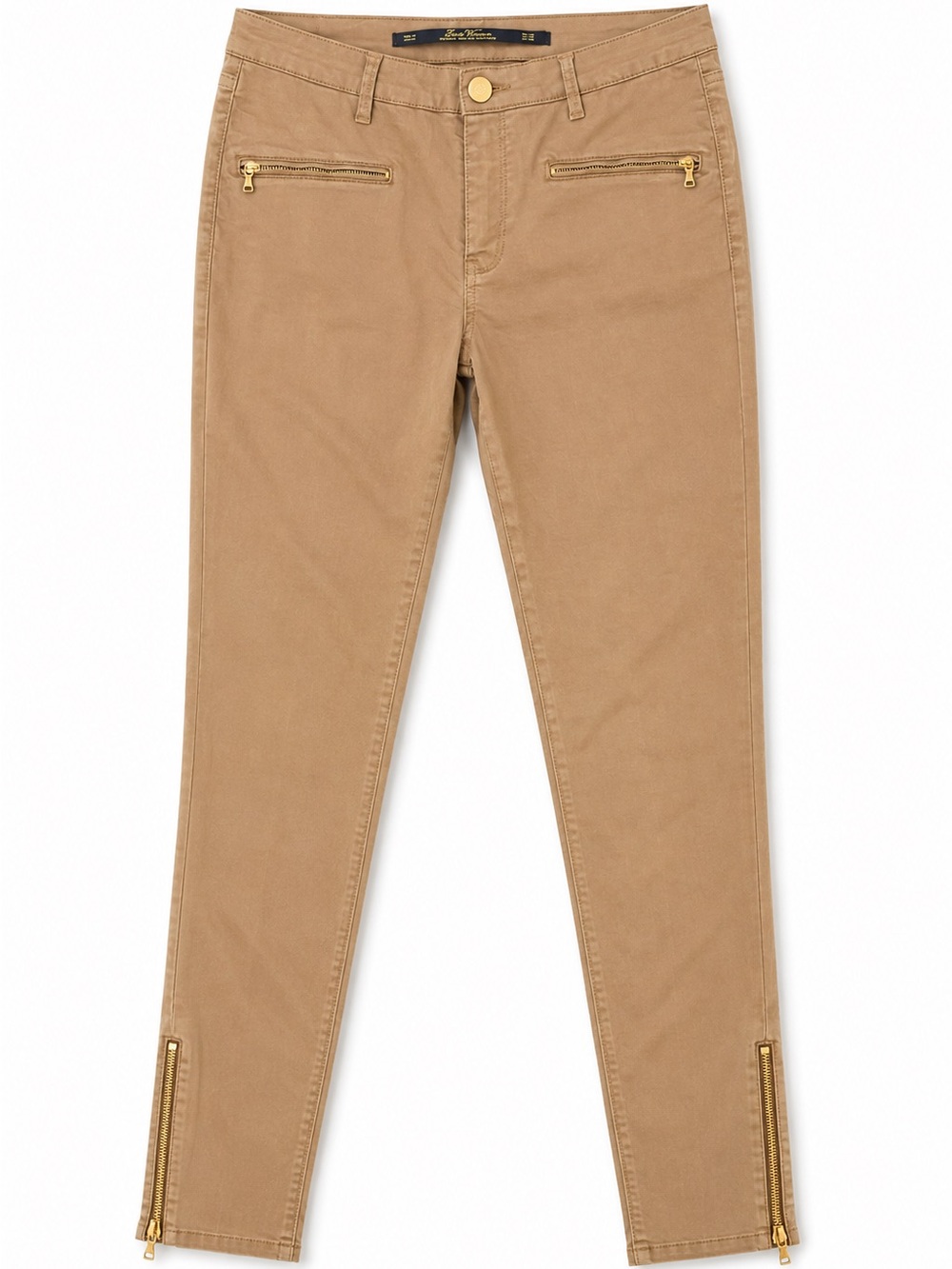 Zara Tan Denim Pants